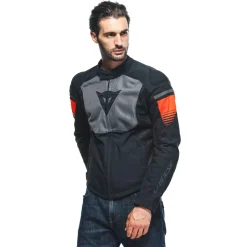 Dainese AIR FAST TEX JACKET BLACK/GRAY/FLUO-RED Discount