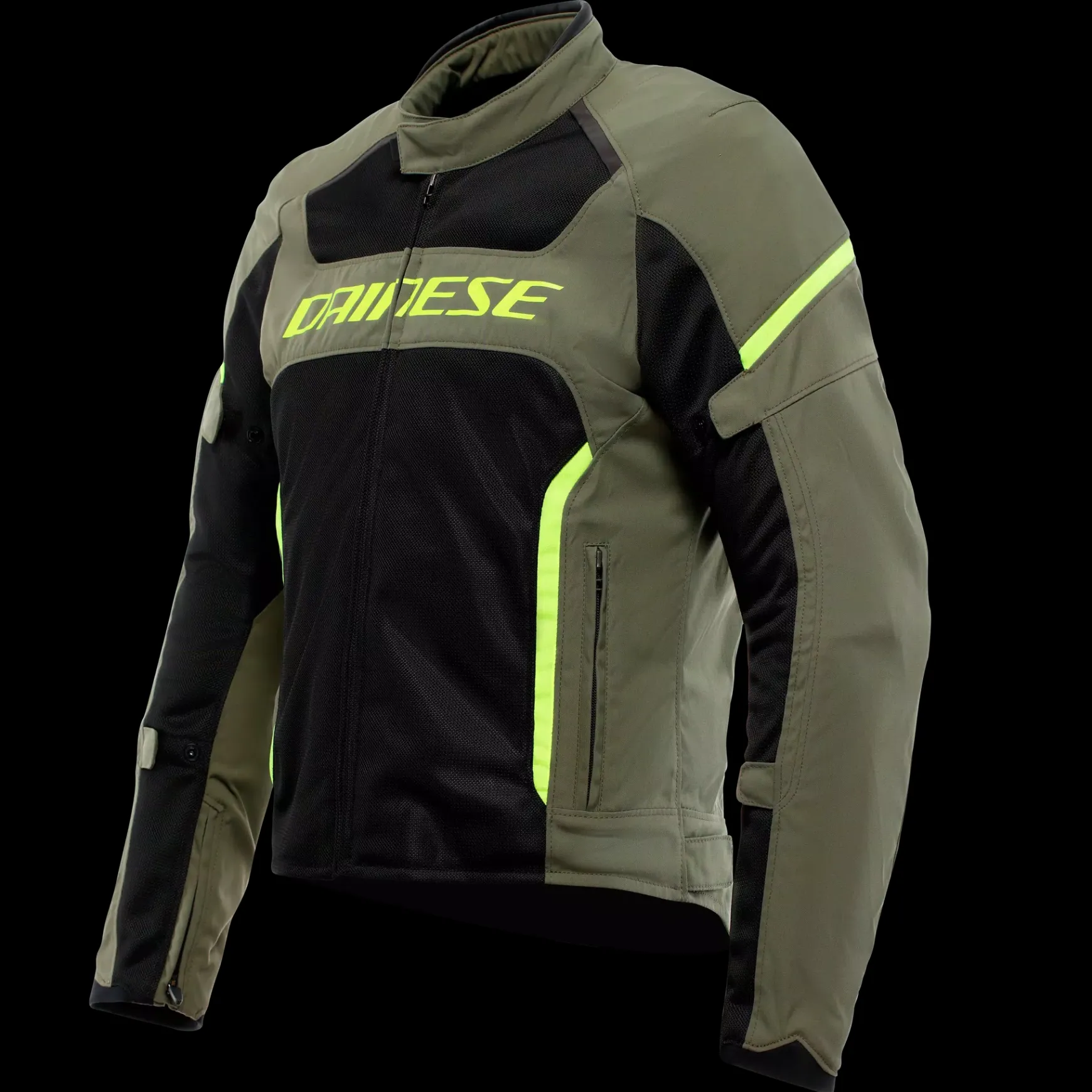 Dainese AIR FRAME 3 TEX JACKET ARMY GREEN/BLACK/FLUO YELLOW Online