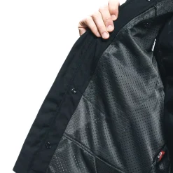 Dainese AIR FRAME 3 TEX JACKET BLACK/BLACK/RED-FLUO