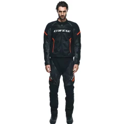 Dainese AIR FRAME 3 TEX JACKET BLACK/BLACK/RED-FLUO