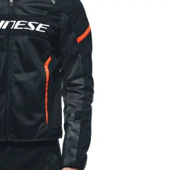 Dainese AIR FRAME 3 TEX JACKET BLACK/BLACK/RED-FLUO