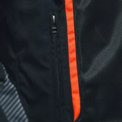 Dainese AIR FRAME 3 TEX JACKET BLACK/BLACK/RED-FLUO