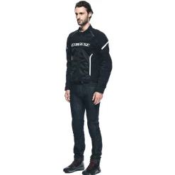 Dainese AIR FRAME 3 TEX JACKET BLACK/BLACK/WHITE Sale