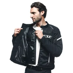 Dainese AIR FRAME 3 TEX JACKET BLACK/BLACK/WHITE Sale