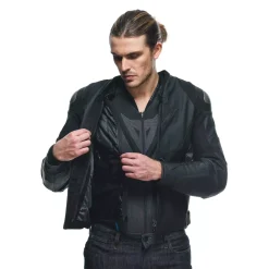 Dainese AVRO 5 LEATHER JACKET BLACK/ANTHRACITE New