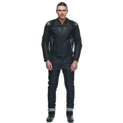 Dainese AVRO 5 LEATHER JACKET BLACK/ANTHRACITE New