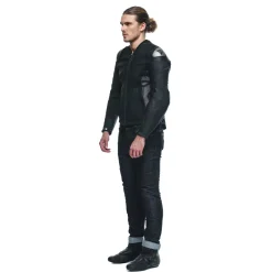 Dainese AVRO 5 LEATHER JACKET BLACK/ANTHRACITE New