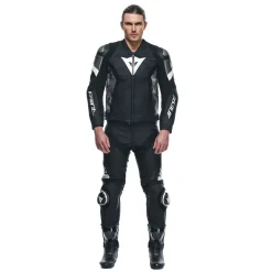 Dainese AVRO 5 LEATHER JACKET BLACK/WHITE/ANTHRACITE Outlet