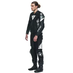 Dainese AVRO 5 LEATHER JACKET BLACK/WHITE/ANTHRACITE Outlet