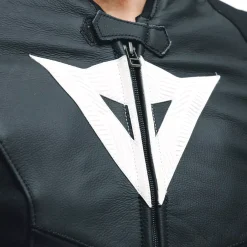 Dainese AVRO 5 LEATHER JACKET BLACK/WHITE/ANTHRACITE Outlet