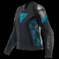 Dainese AVRO 5 LEATHER JACKET WMN BLACK/TEAL/ANTHRACITE Hot