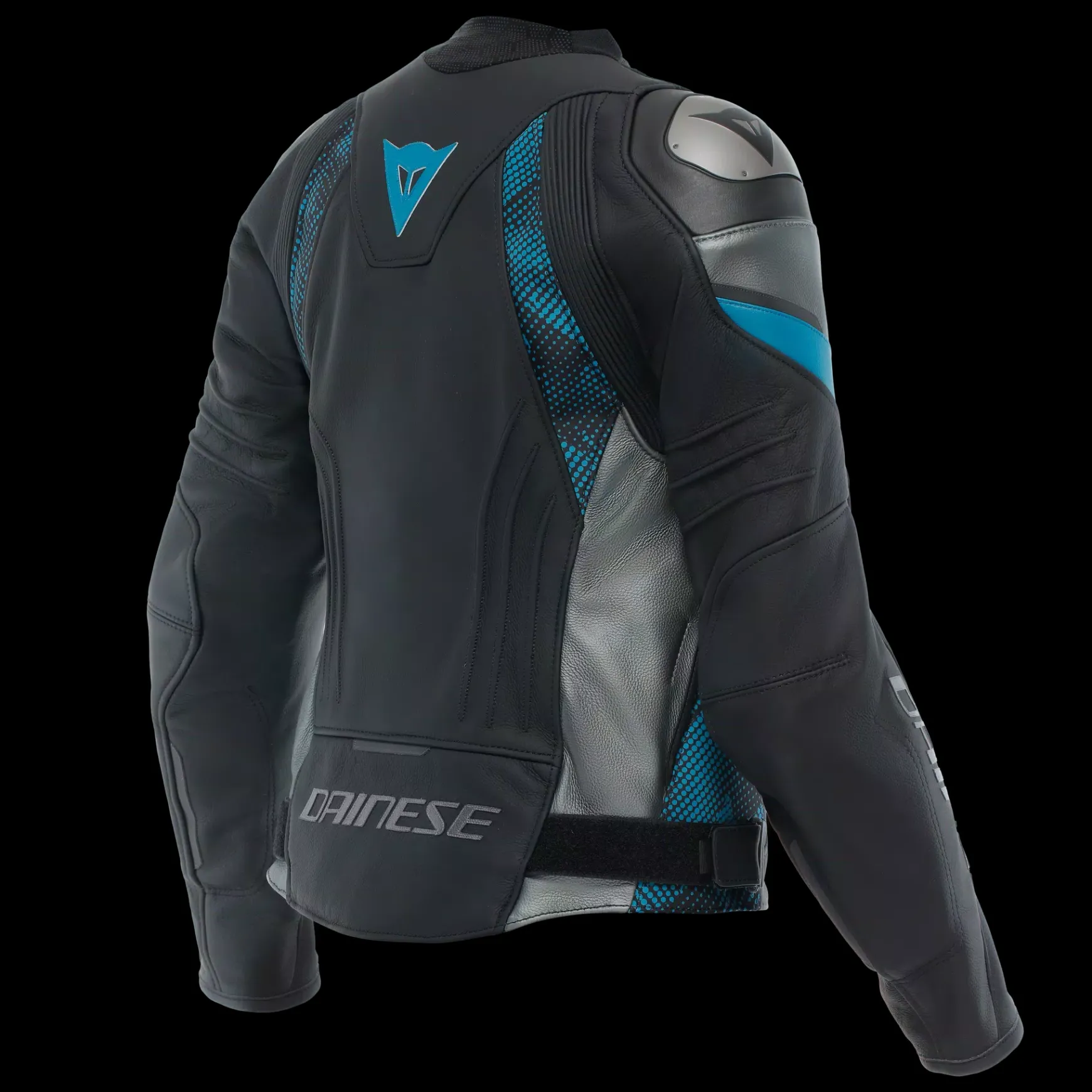 Dainese AVRO 5 LEATHER JACKET WMN BLACK/TEAL/ANTHRACITE Hot