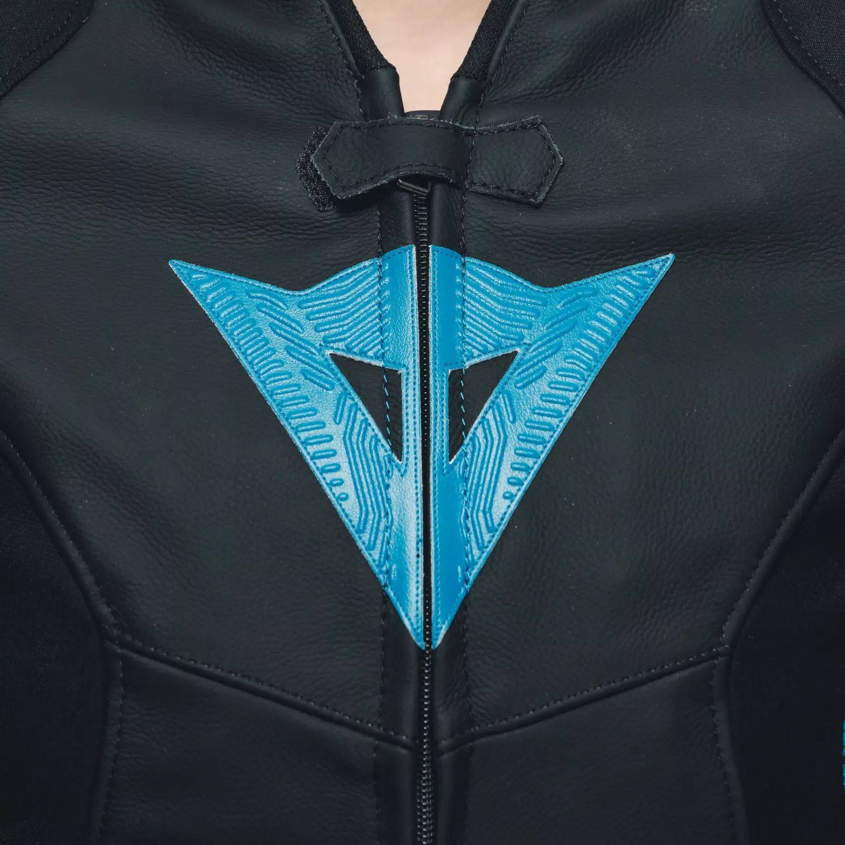 Dainese AVRO 5 LEATHER JACKET WMN BLACK/TEAL/ANTHRACITE Hot