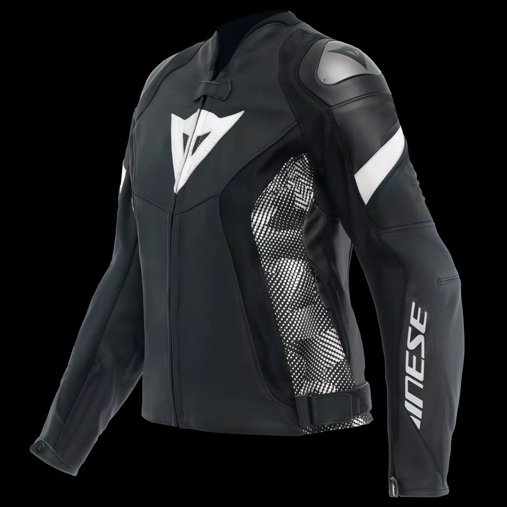 Dainese AVRO 5 LEATHER JACKET WMN BLACK/BLACK/WHITE Best