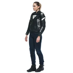 Dainese AVRO 5 LEATHER JACKET WMN BLACK/BLACK/WHITE Best
