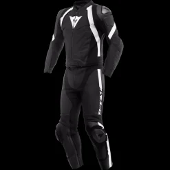 Dainese AVRO 4 LEATHER 2PCS SUIT BLACK-MATT/BLACK-MATT/WHITE Online