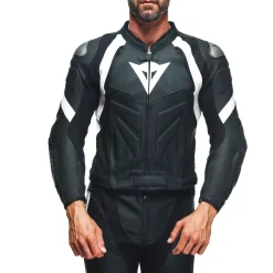 Dainese AVRO 4 LEATHER 2PCS SUIT BLACK-MATT/BLACK-MATT/WHITE Online