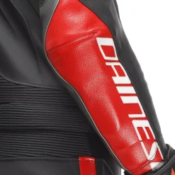 Dainese AVRO 4 LEATHER 2PCS SUIT BLACK/ANTHRACITE/RED-LAVA
