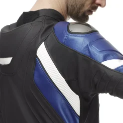 Dainese AVRO 4 LEATHER 2PCS SUIT BLACK/WHITE/BLUE Discount