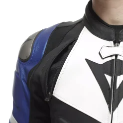 Dainese AVRO 4 LEATHER 2PCS SUIT BLACK/WHITE/BLUE Discount