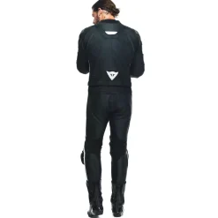 Dainese AVRO 4 LEATHER 2PCS SUIT S/T BLACK-MATT/BLACK-MATT/WHITE Hot
