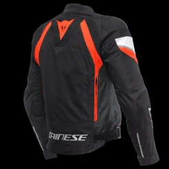 Dainese AVRO 5 TEX JACKET BLACK/RED-FLUO/WHITE