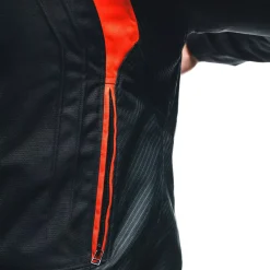 Dainese AVRO 5 TEX JACKET BLACK/RED-FLUO/WHITE