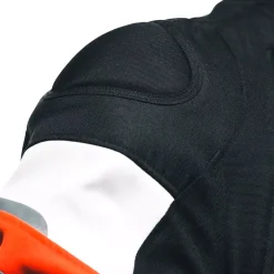 Dainese AVRO 5 TEX JACKET BLACK/RED-FLUO/WHITE