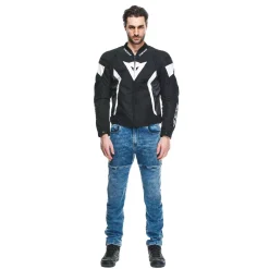 Dainese AVRO 5 TEX JACKET BLACK/WHITE/BLACK Sale