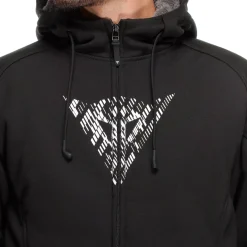 Dainese BOVISA - MOTORRAD-HOODIE MIT PROTEKTOREN HERREN BLACK/WHITE Online