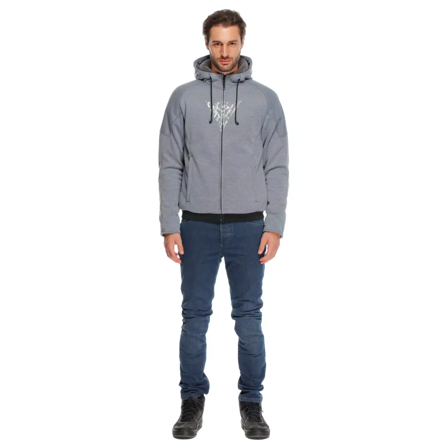 Dainese BOVISA - MOTORRAD-HOODIE MIT PROTEKTOREN HERREN GREY-MELANGE/BLACK Outlet