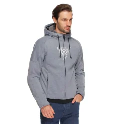 Dainese BOVISA - MOTORRAD-HOODIE MIT PROTEKTOREN HERREN GREY-MELANGE/BLACK Outlet