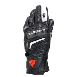 Dainese CARBON 4 LONG LADY LEATHER GLOVES BLACK/BLACK/WHITE Discount