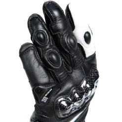Dainese CARBON 4 LONG LADY LEATHER GLOVES BLACK/BLACK/WHITE Discount