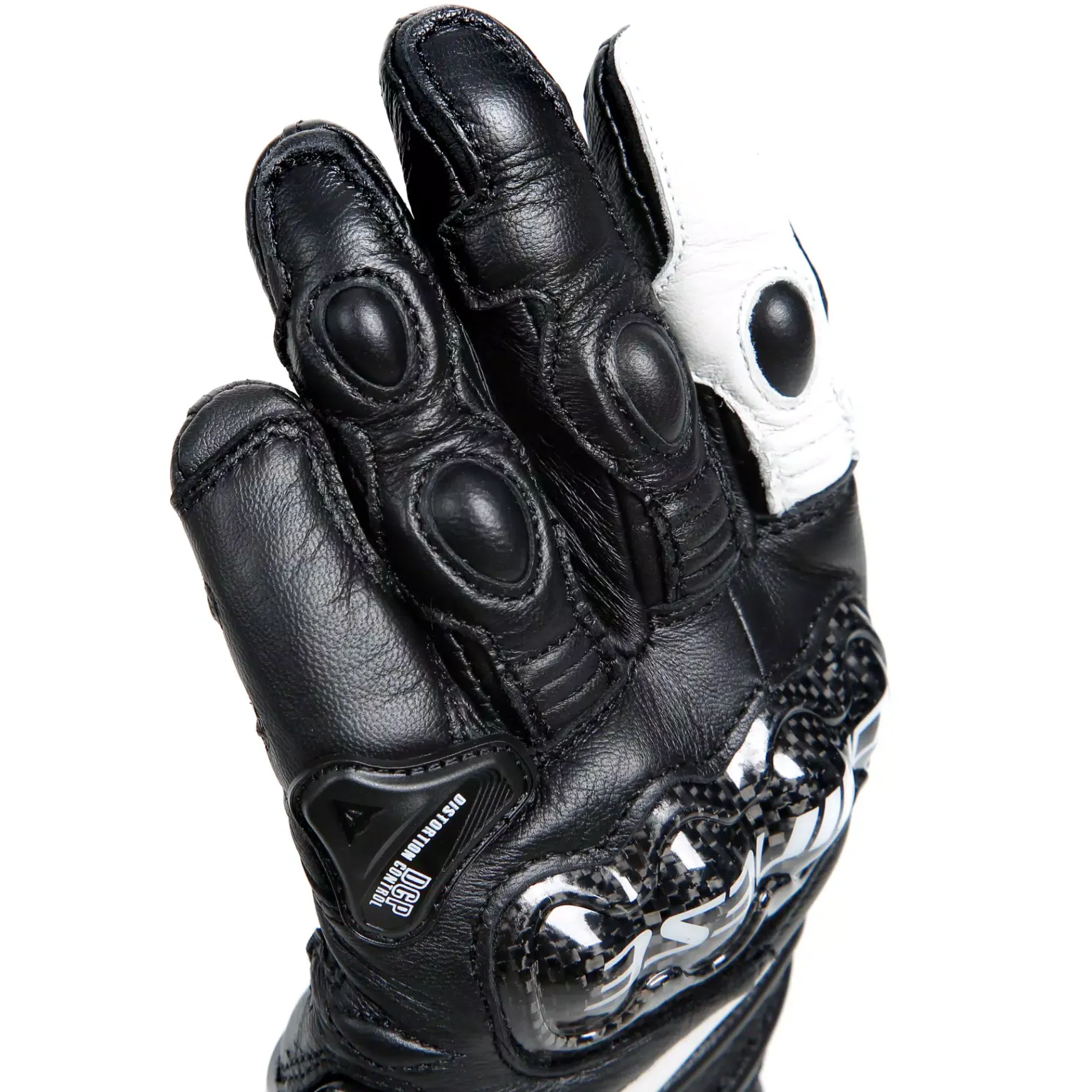 Dainese CARBON 4 LONG LADY LEATHER GLOVES BLACK/BLACK/WHITE Discount