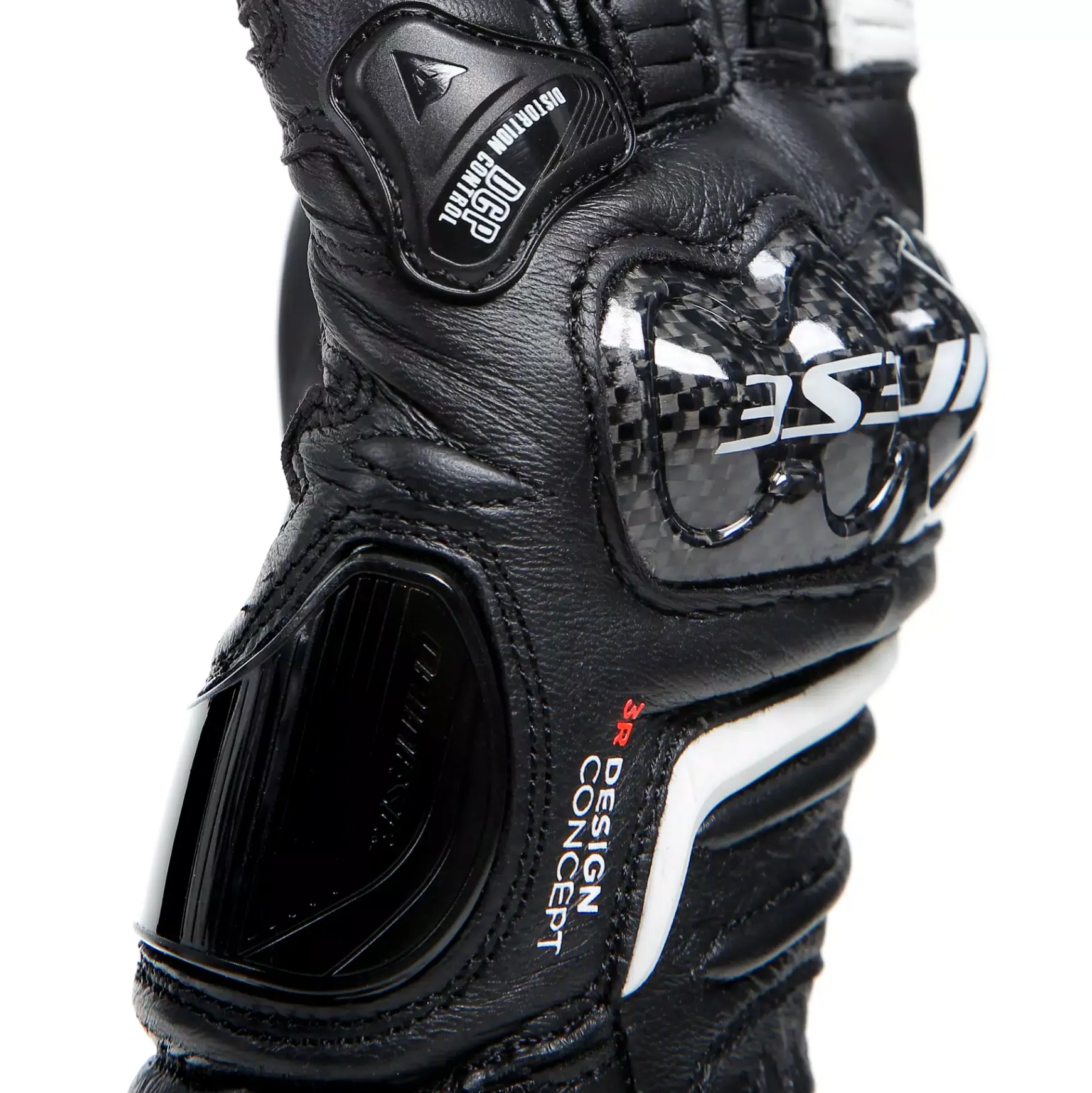 Dainese CARBON 4 LONG LADY LEATHER GLOVES BLACK/BLACK/WHITE Discount