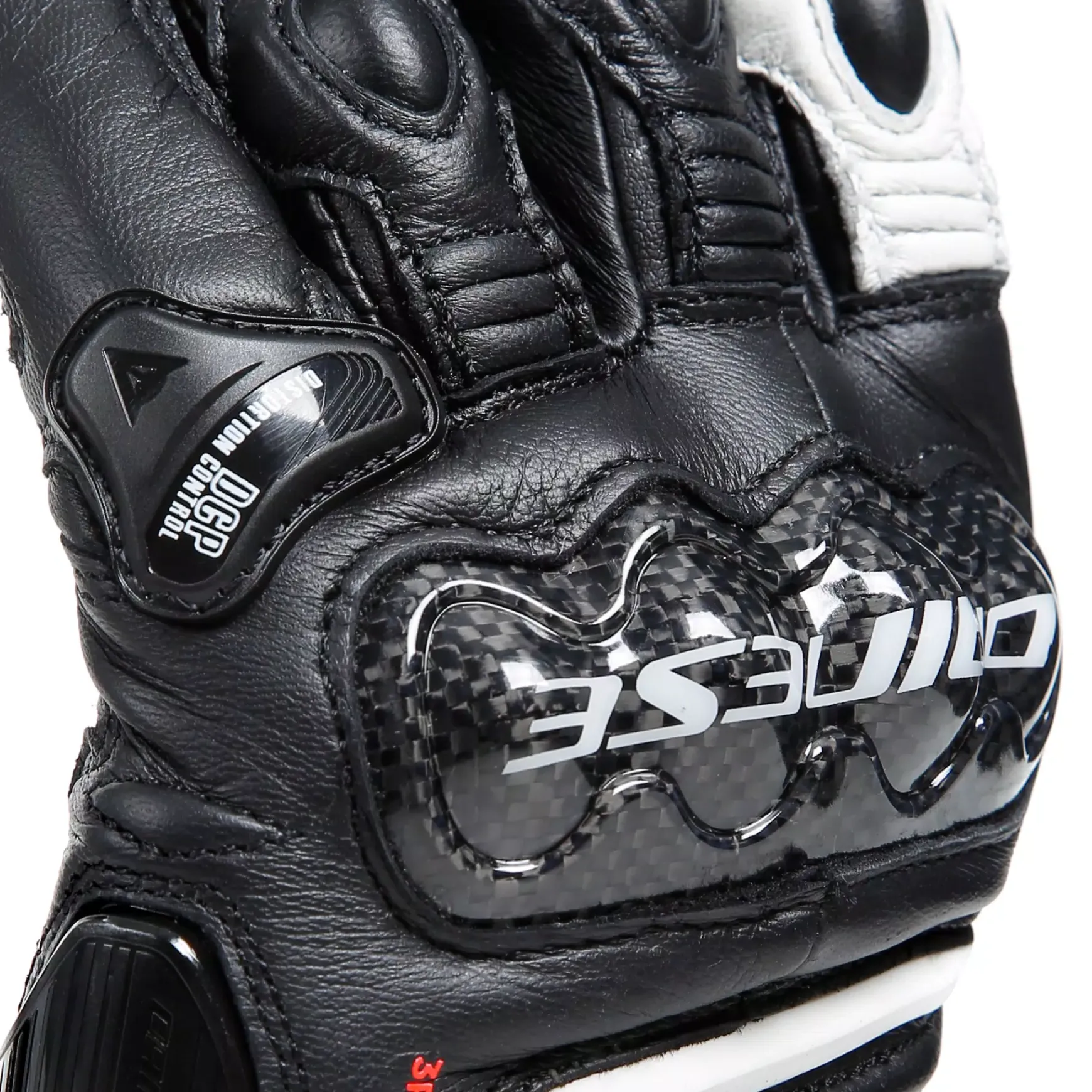 Dainese CARBON 4 LONG LADY LEATHER GLOVES BLACK/BLACK/WHITE Discount
