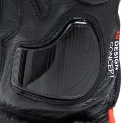Dainese CARBON 4 LONG LEATHER GLOVES BLACK/FLUO-RED/WHITE Discount