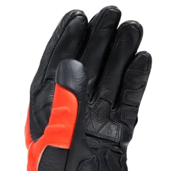 Dainese CARBON 4 LONG LEATHER GLOVES BLACK/FLUO-RED/WHITE Discount