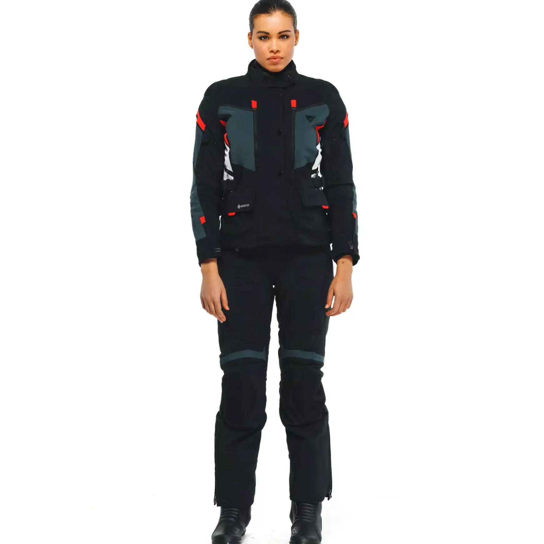 Dainese CARVE MASTER 3 LADY GORE-TEX® JACKET BLACK/EBONY/LAVA-RED Discount
