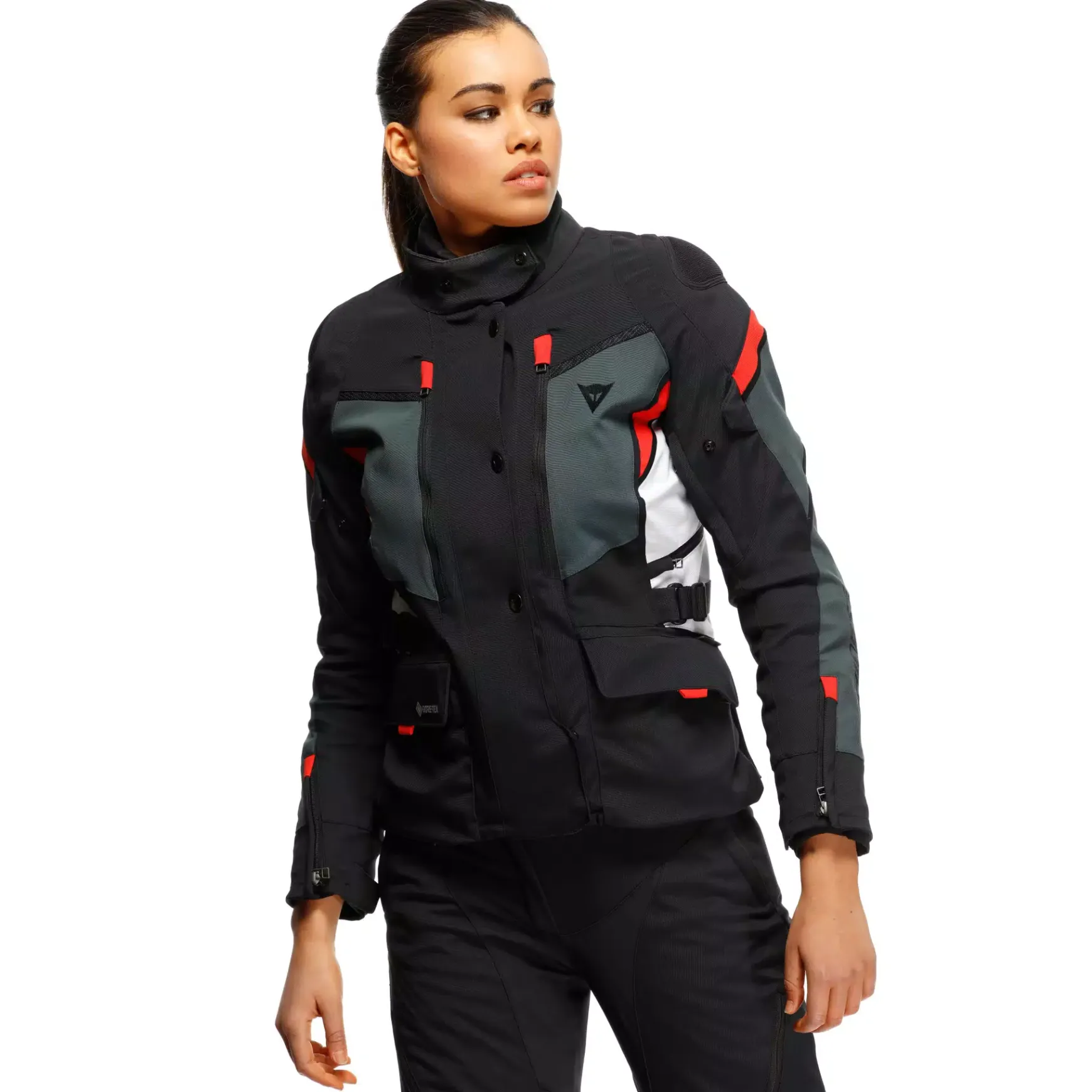 Dainese CARVE MASTER 3 LADY GORE-TEX® JACKET BLACK/EBONY/LAVA-RED Discount