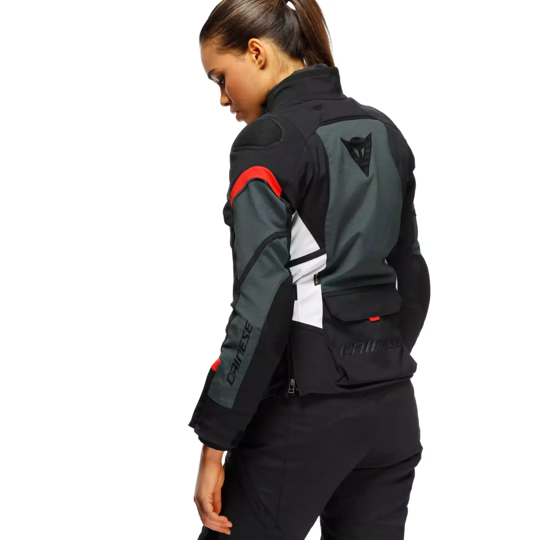 Dainese CARVE MASTER 3 LADY GORE-TEX® JACKET BLACK/EBONY/LAVA-RED Discount