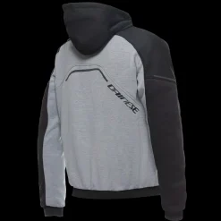 Dainese DAEMON-X SAFETY HOODIE FULL ZIP MELANGE-GRAY/BLACK/RED-FLUO Discount