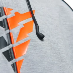 Dainese DAEMON-X SAFETY HOODIE FULL ZIP MELANGE-GRAY/BLACK/RED-FLUO Discount