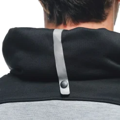 Dainese DAEMON-X SAFETY HOODIE FULL ZIP MELANGE-GRAY/BLACK/RED-FLUO Discount