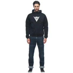 Dainese DAEMON-X SAFETY HOODIE FULL ZIP BLACK/BLACK/WHITE Clearance