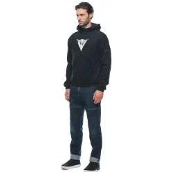 Dainese DAEMON-X SAFETY HOODIE FULL ZIP BLACK/BLACK/WHITE Clearance