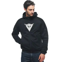 Dainese DAEMON-X SAFETY HOODIE FULL ZIP BLACK/BLACK/WHITE Clearance