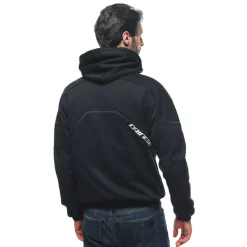 Dainese DAEMON-X SAFETY HOODIE FULL ZIP BLACK/BLACK/WHITE Clearance