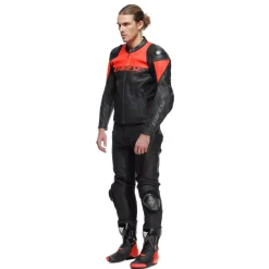 Dainese DELTA 4 PERF. LEATHER PANTS BLACK/BLACK Discount